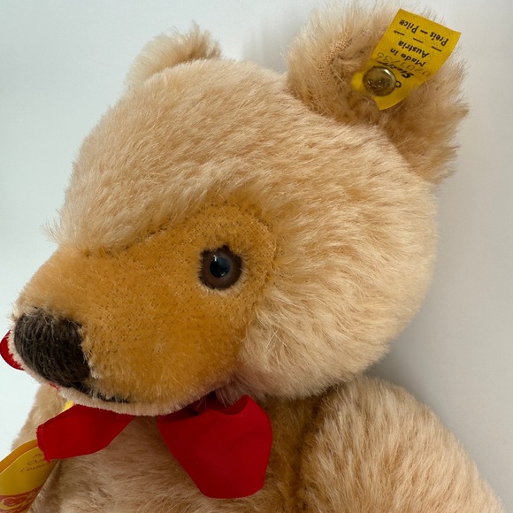 Vintage Steiff 0201/36 Mohair Teddy Bear 14" Made in Austria w/ Tags Button Ear - Picture 10 of 11